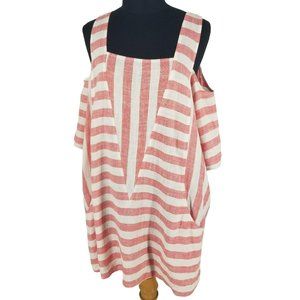 Soft Surroundings Red and White Striped Tunic